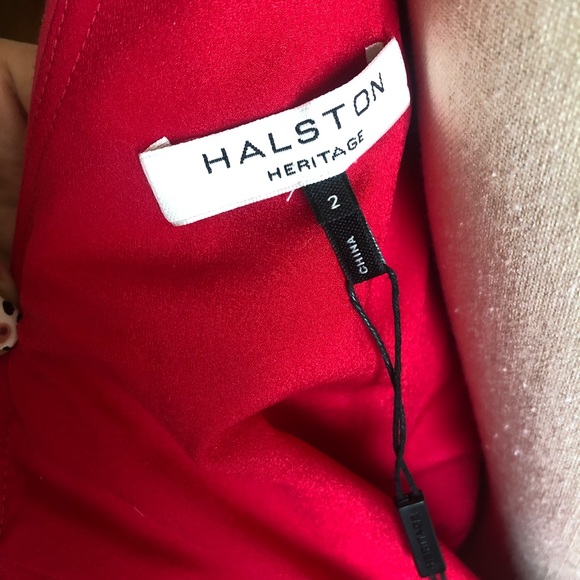 Halston Heritage ruffled one shoulder dress - Picture 6 of 8